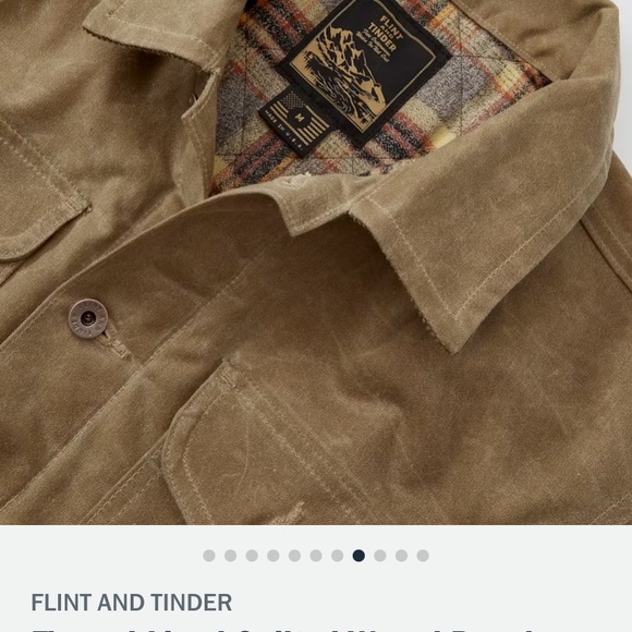 FLINT AND TINDER
Flannel-Lined Quilted Waxed Rancher
 in Field Tan - Picture 9 of 10